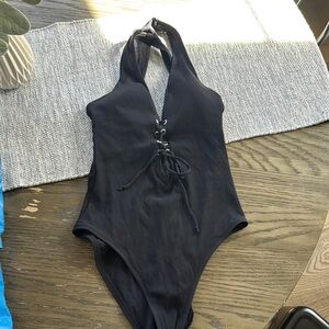 Black One Piece Swimsuit